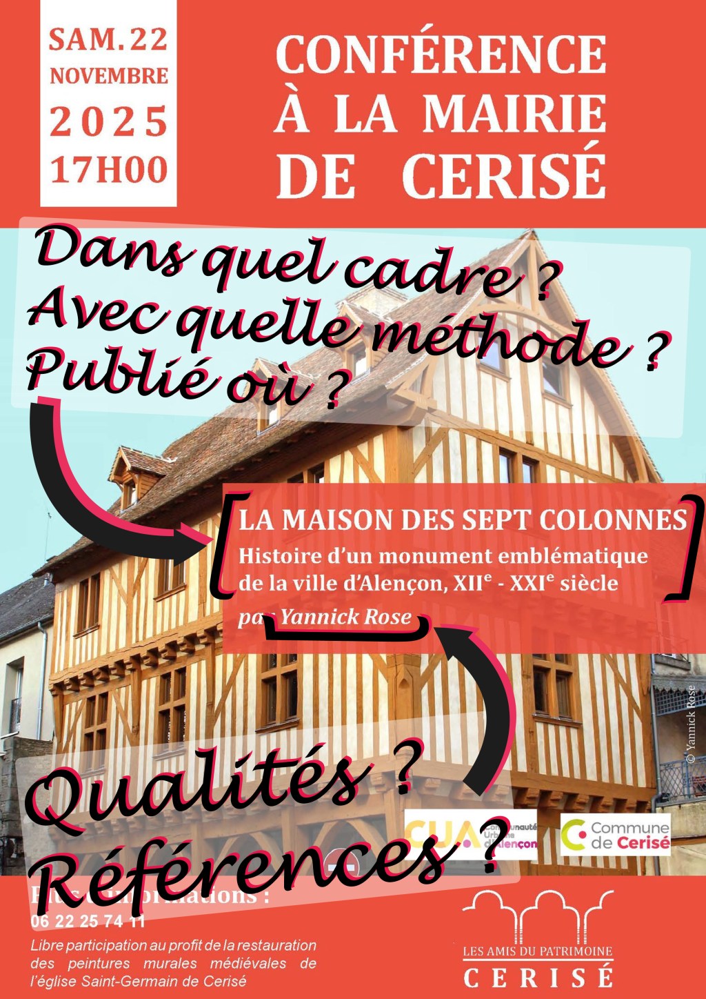 À propos de l’annonce d’une conférence sur la Maison des Sept&nbsp;Colonnes